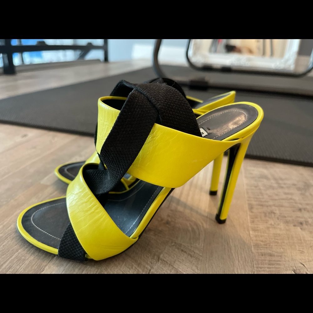 Balenciaga Sandals Neon and Black